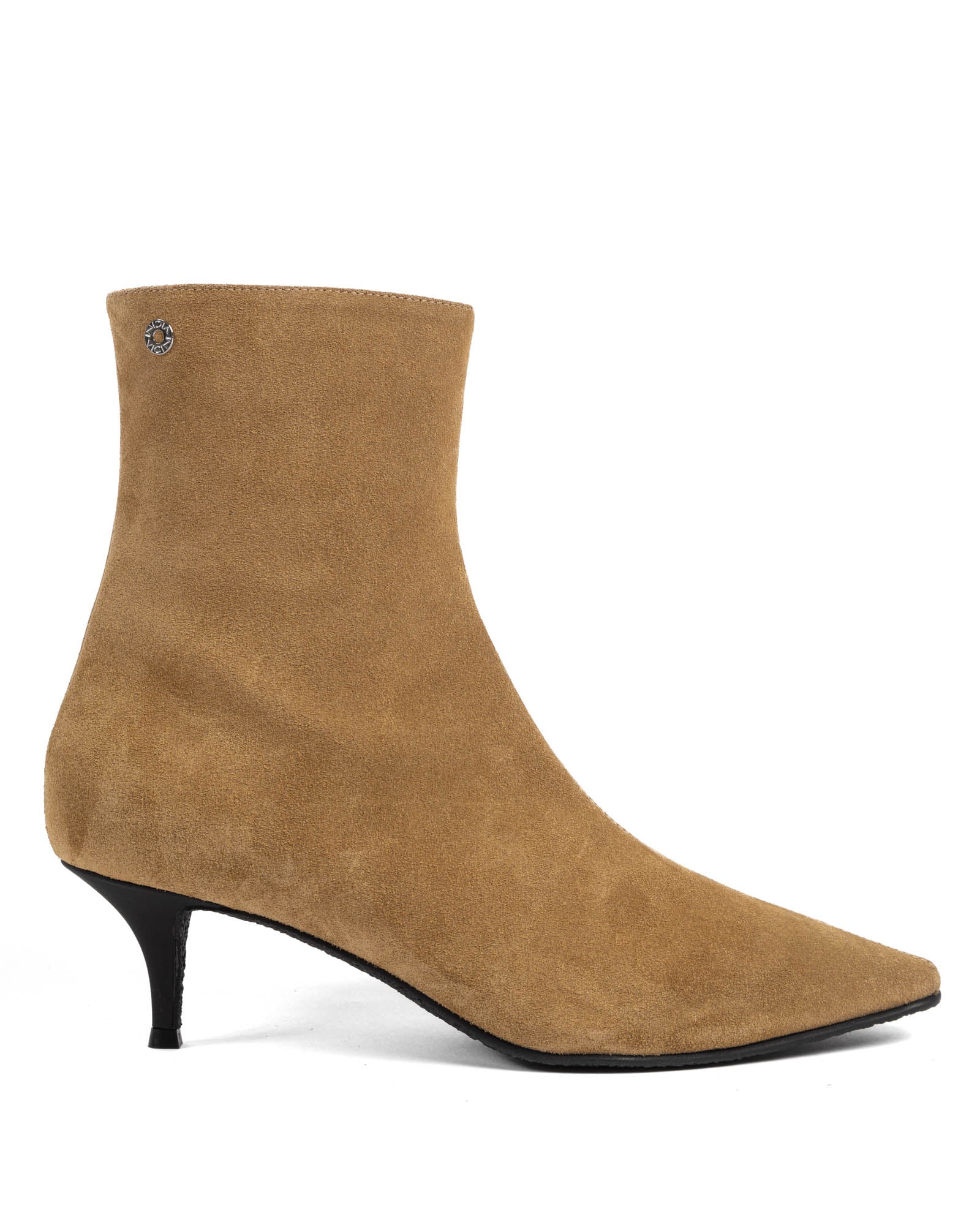 Heeled Velvet Ankle Boots