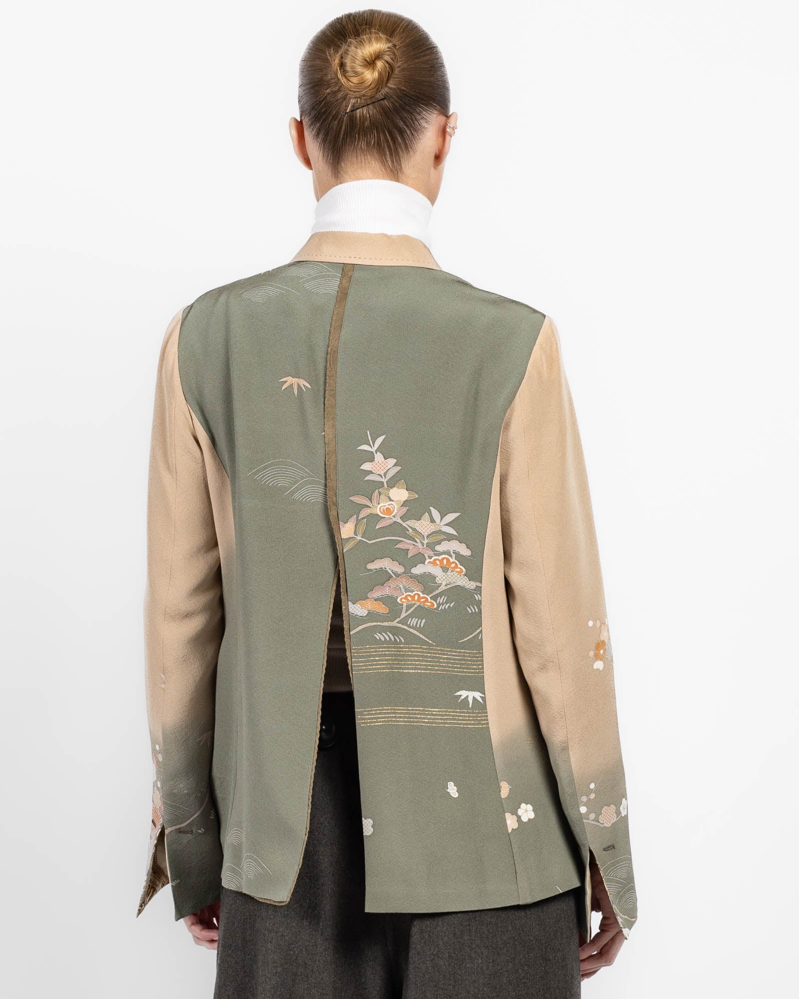 Double-Breasted Kimono Jacket
