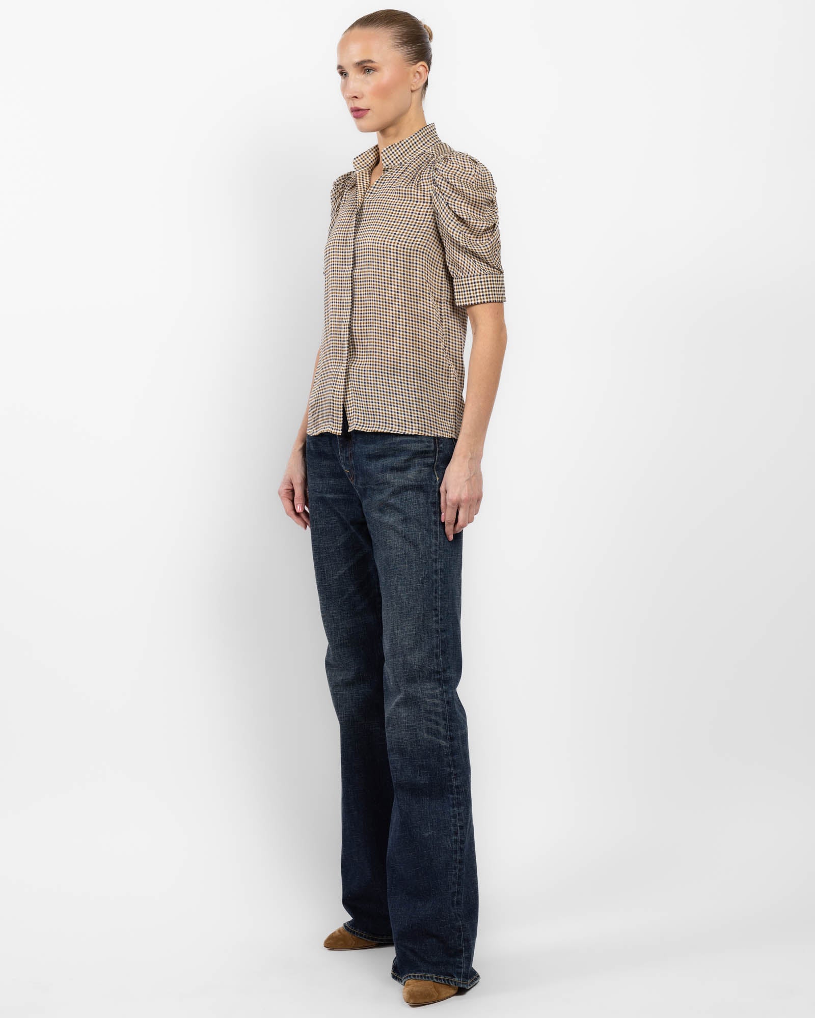 Houndstooth Gillian Blouse