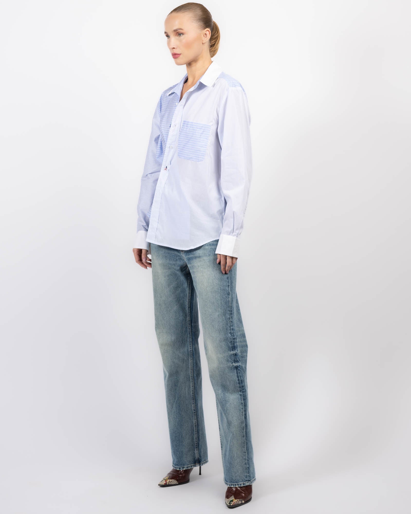 Chemise à rayures pour homme