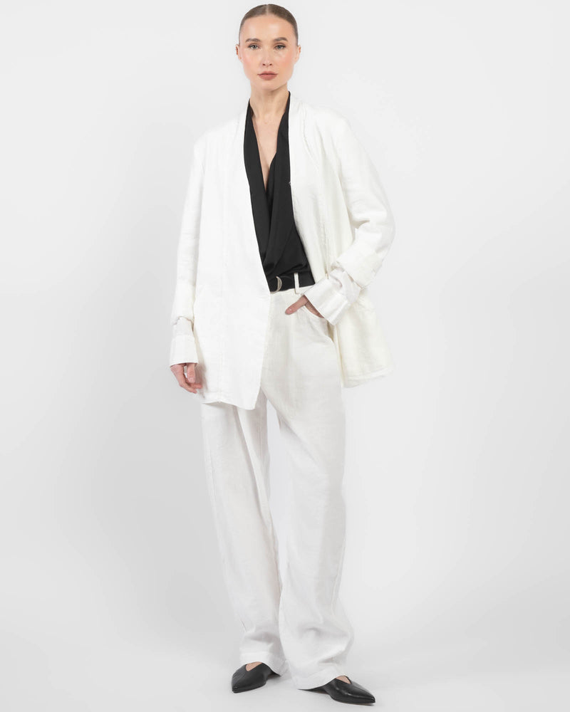 Mixed Double-Breasted Jacket