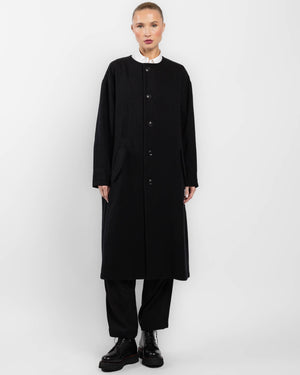 O-Collarless Coat
