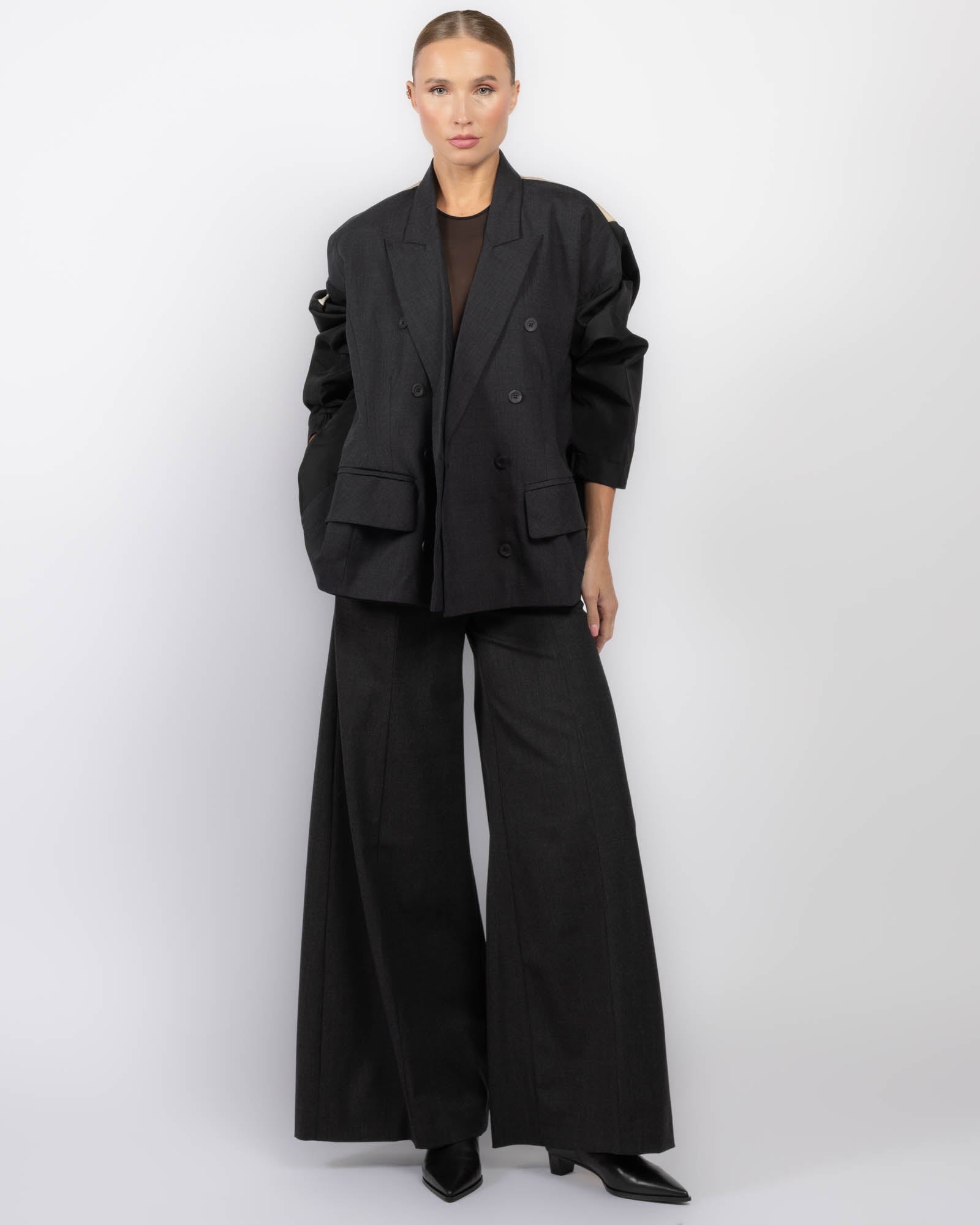 Double-Breast Bomber Jacket