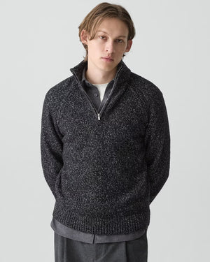 Pull zippé à manches longues