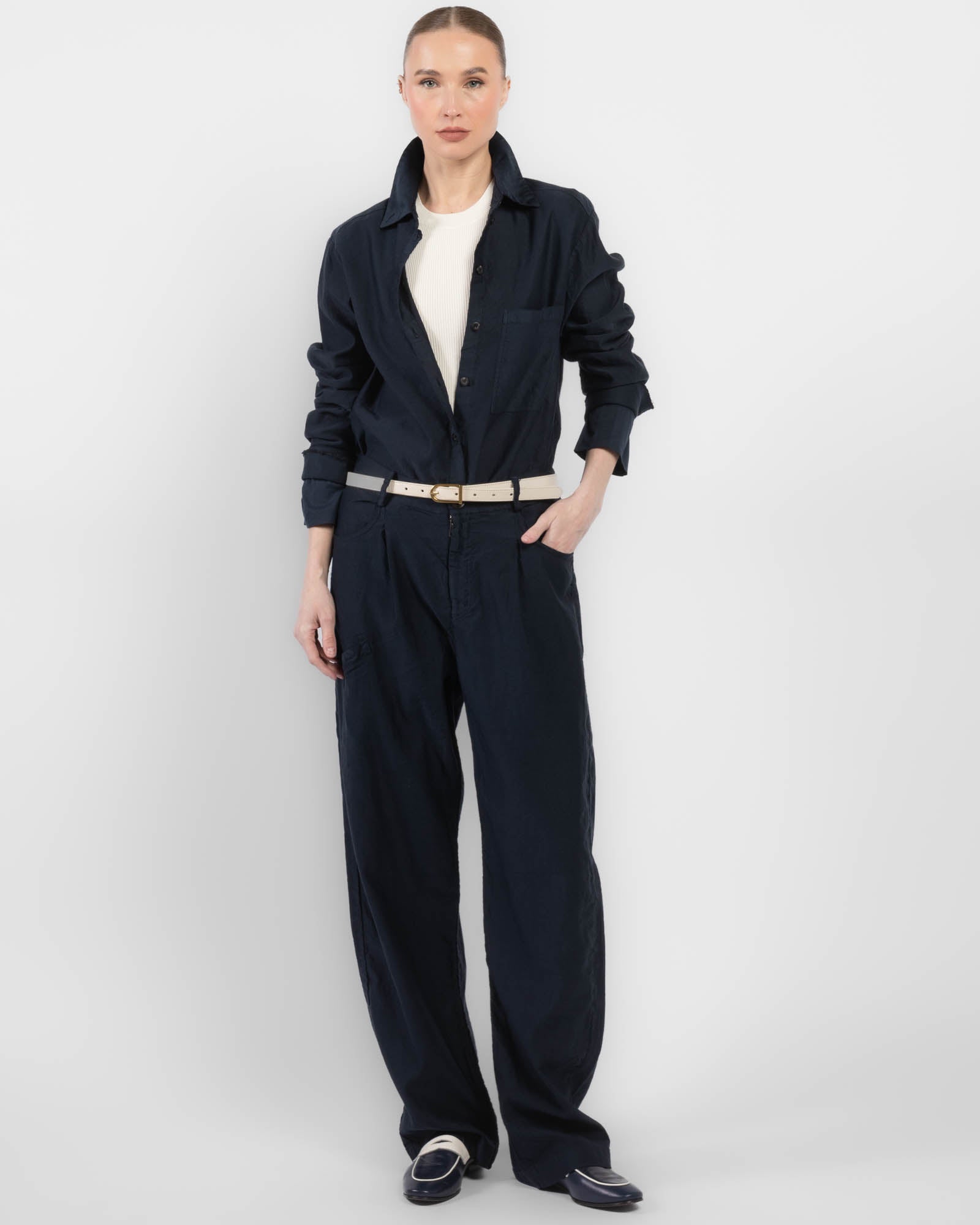 Double Cuff Mixed Shirt