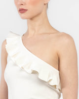 Rhiannon Frill Asymmetric Top