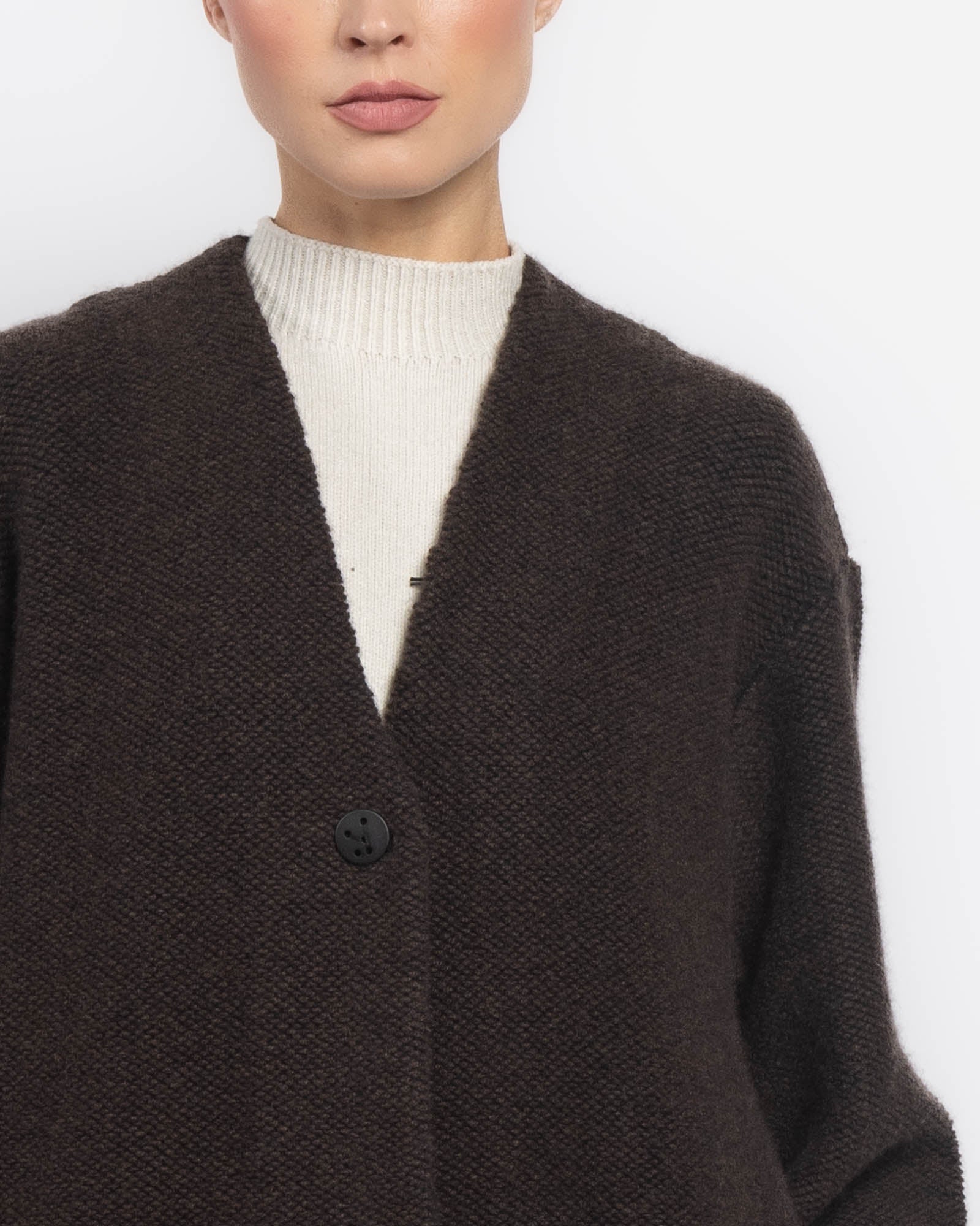 Veste portefeuille en tricot