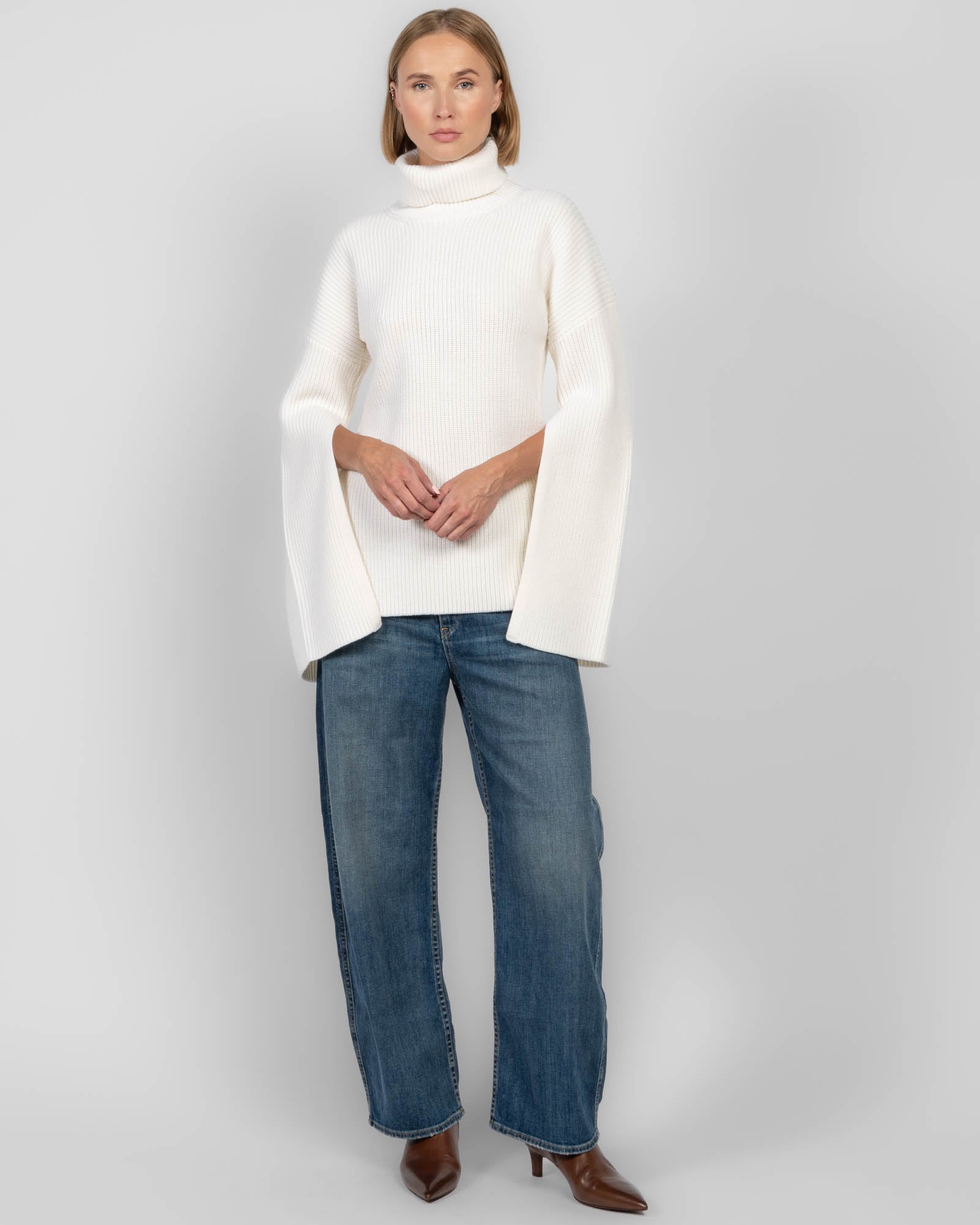 Slit Sleeve Sweater