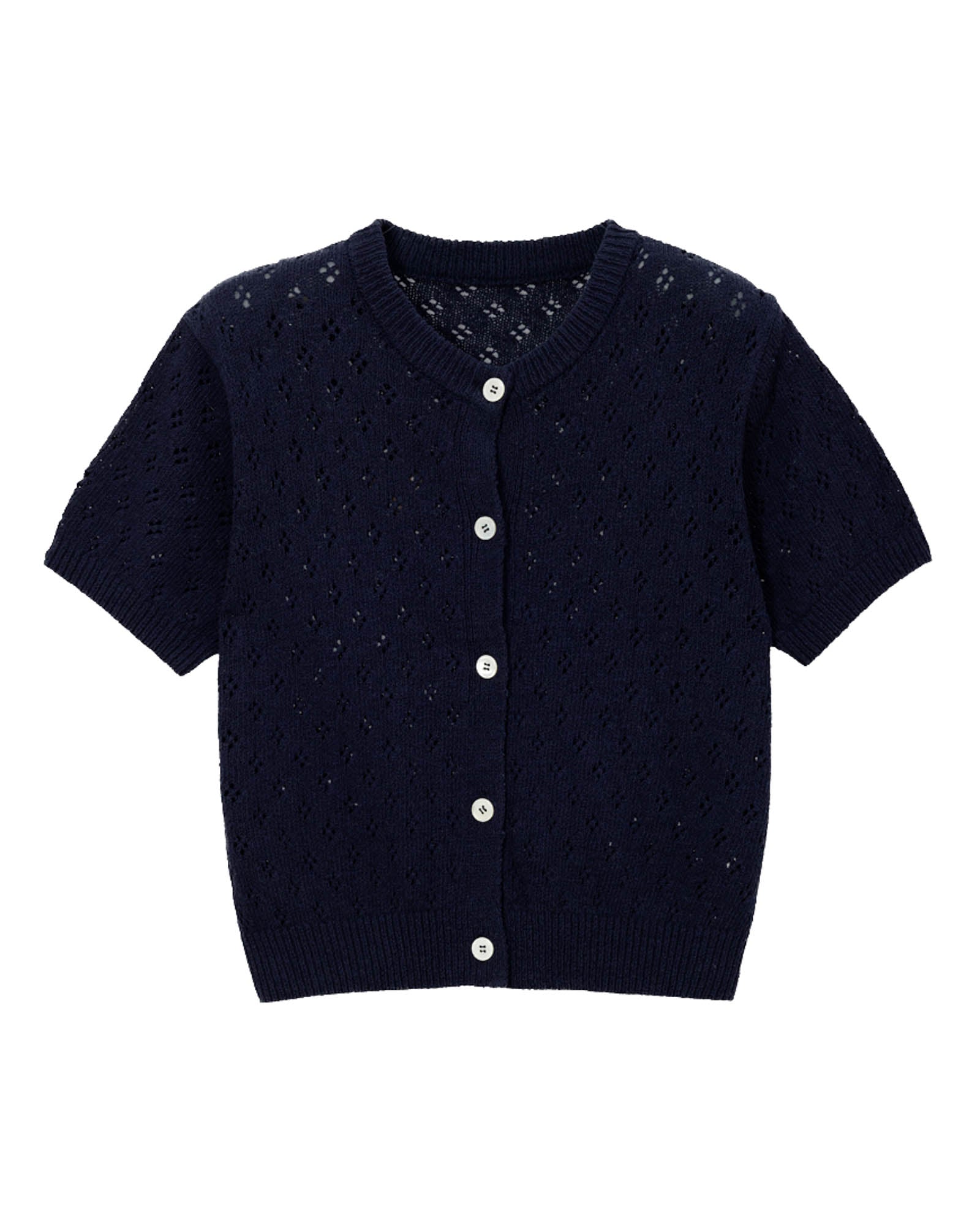 Crochet Short Sleeve Cardigan