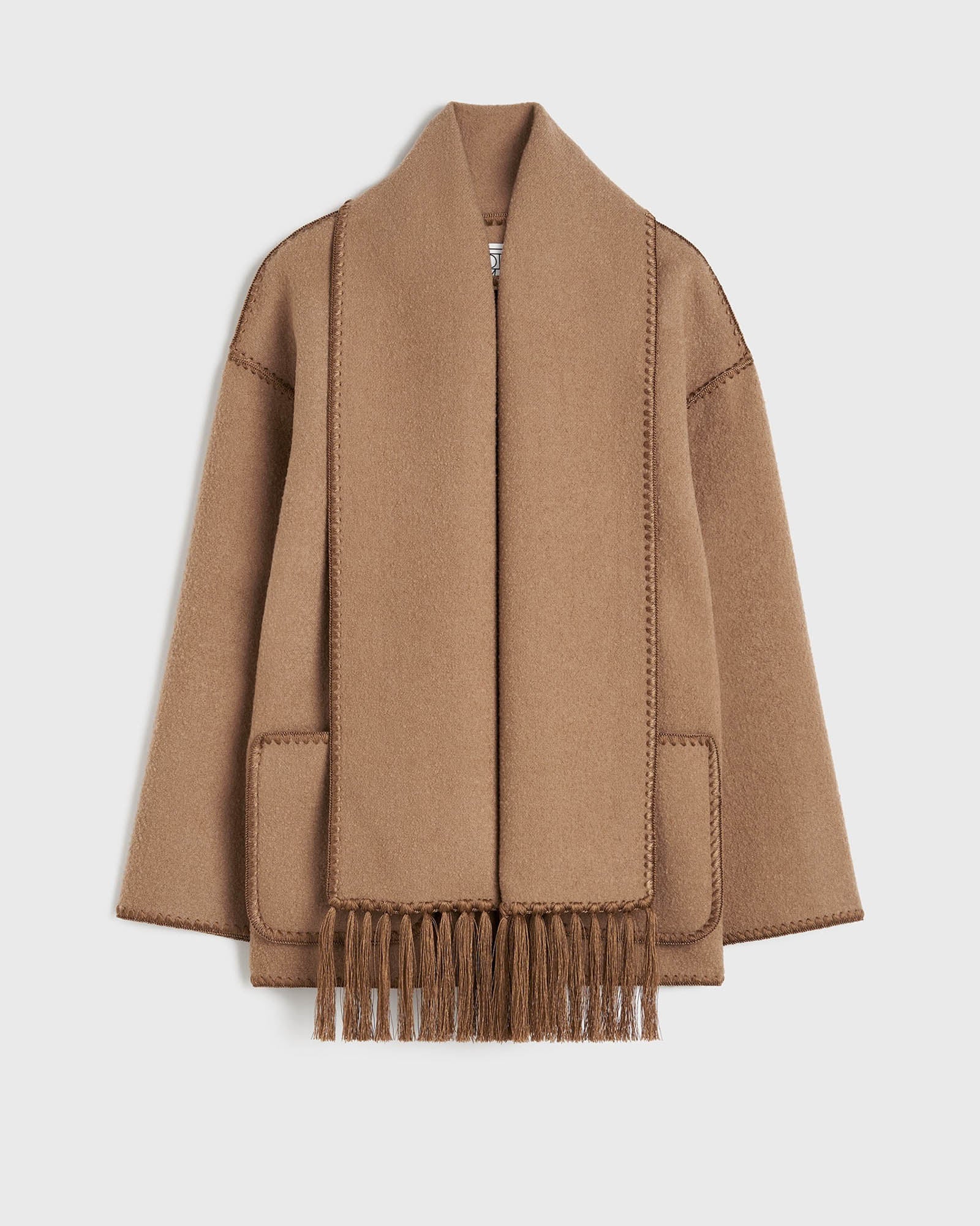 Embroidered Scarf Jacket