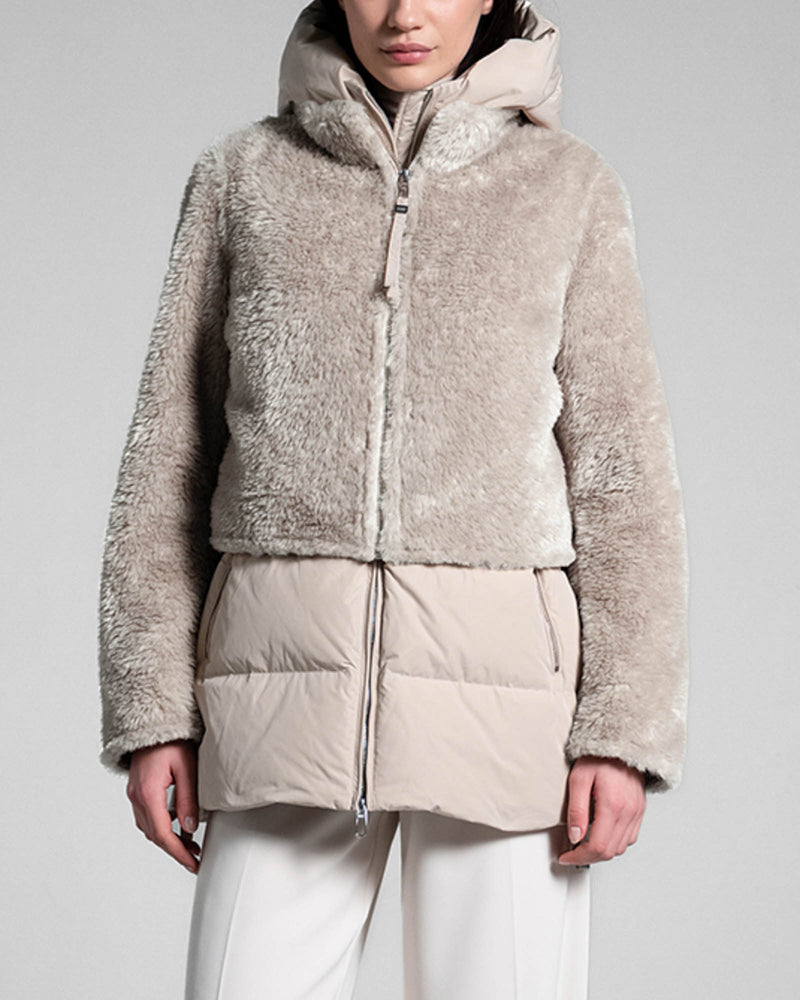 Flake Shearling Coat