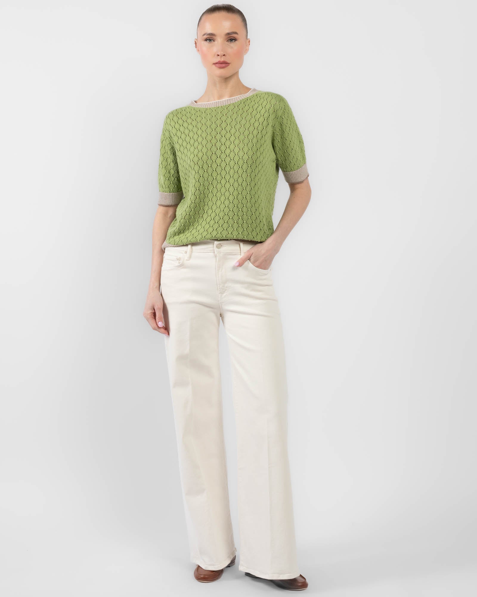 Short Sleeve Knit Top