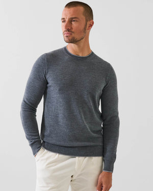 12 Gauge Extra Fine Wool Crewneck