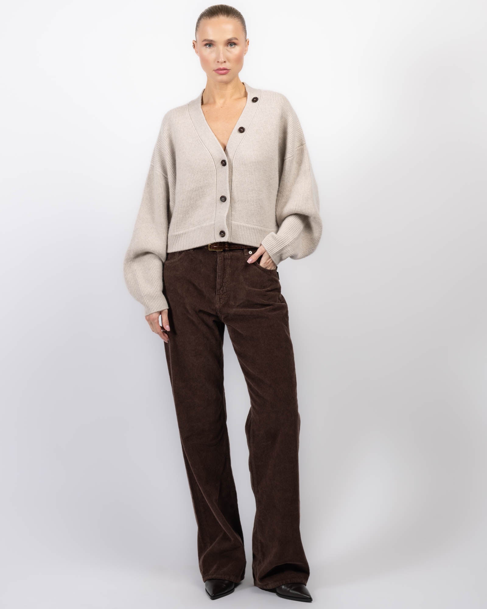 Derios Cardigan With Scarf