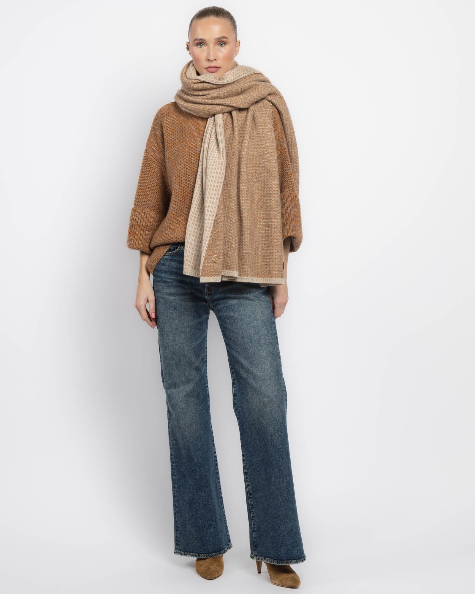 Couverture en tricot carré