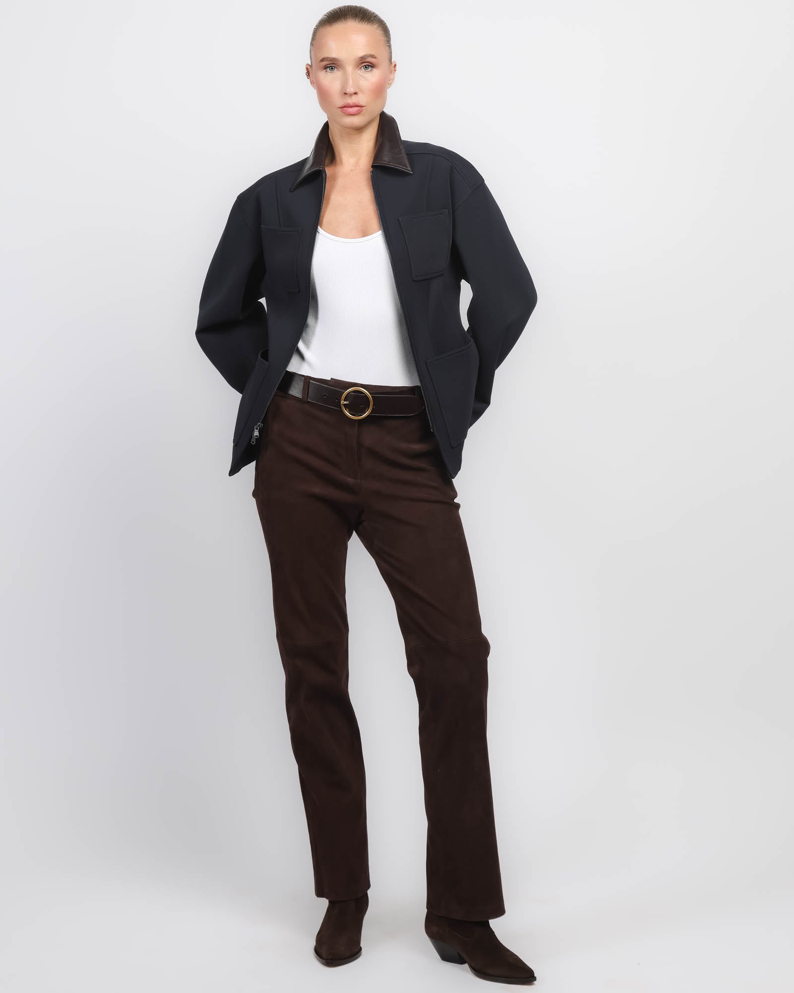 TIBI Bond Sculpt Workmen Jacket