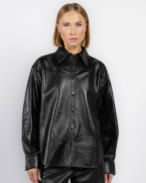 Belty Leather Jacket