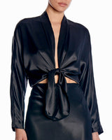 Tie Front Long Sleeve