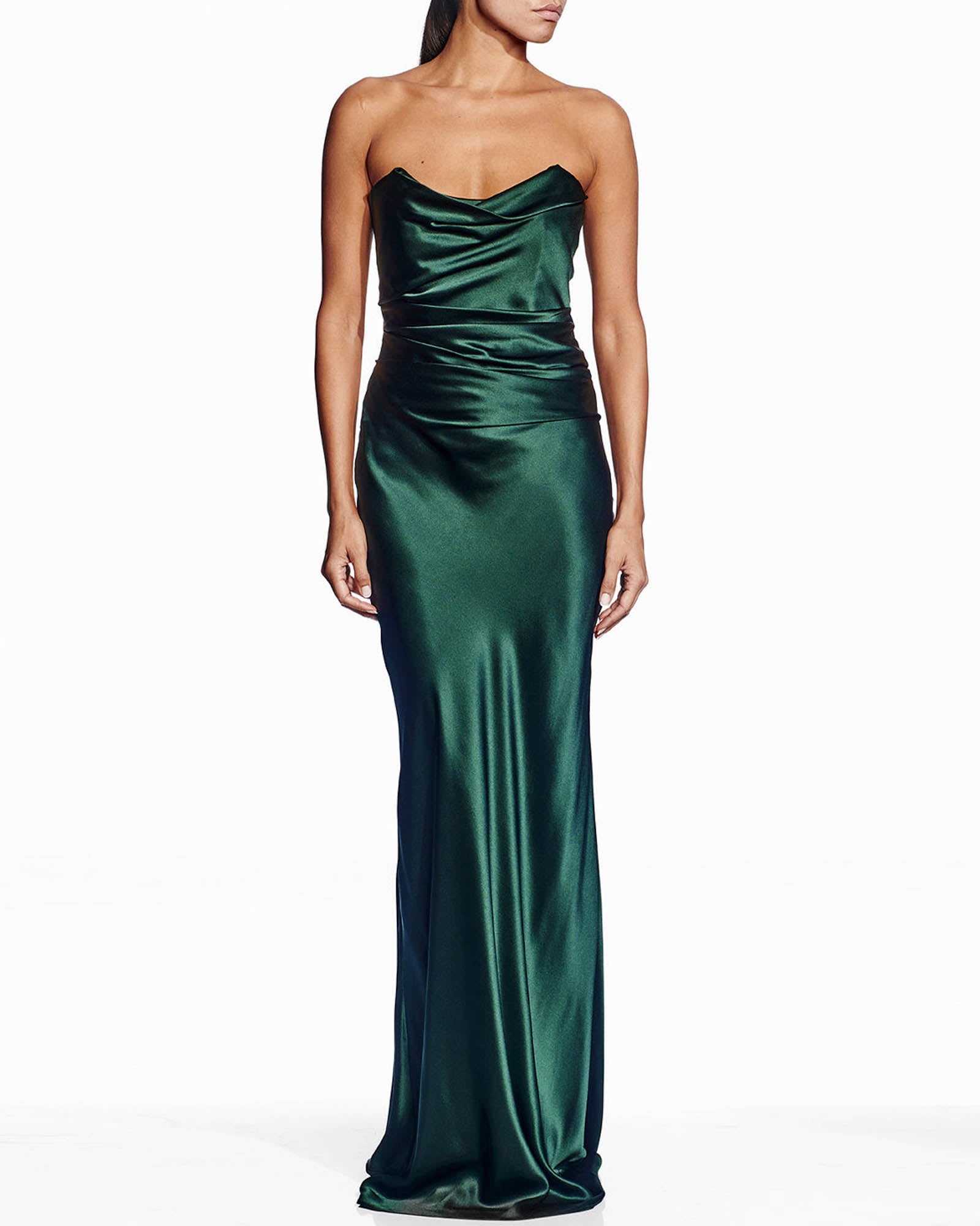 Robe bustier à col bénitier