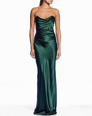 Robe bustier à col bénitier