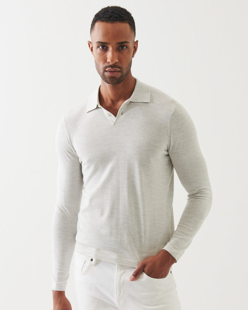 Cupro Button Polo