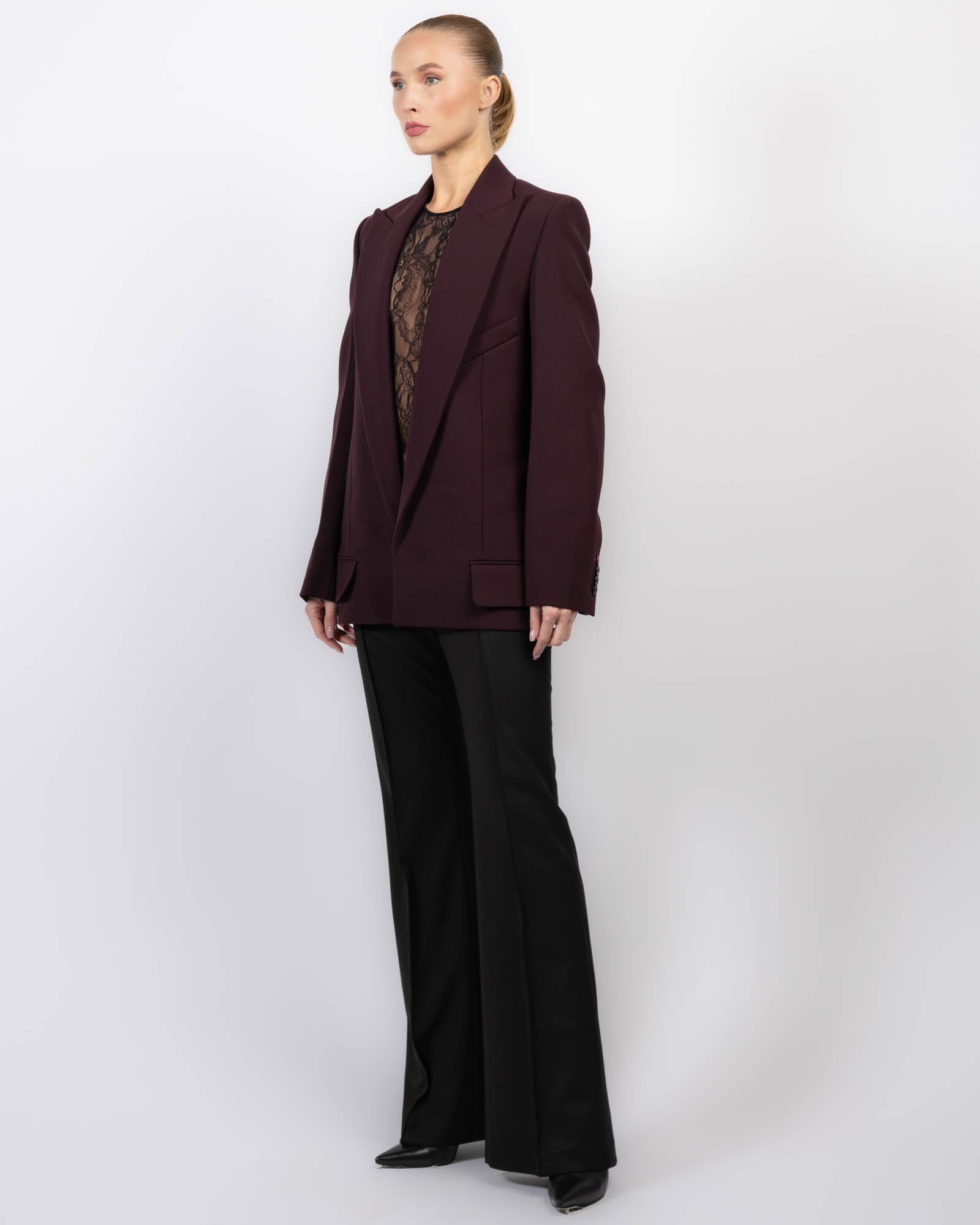 Dropped Lapel Jacket