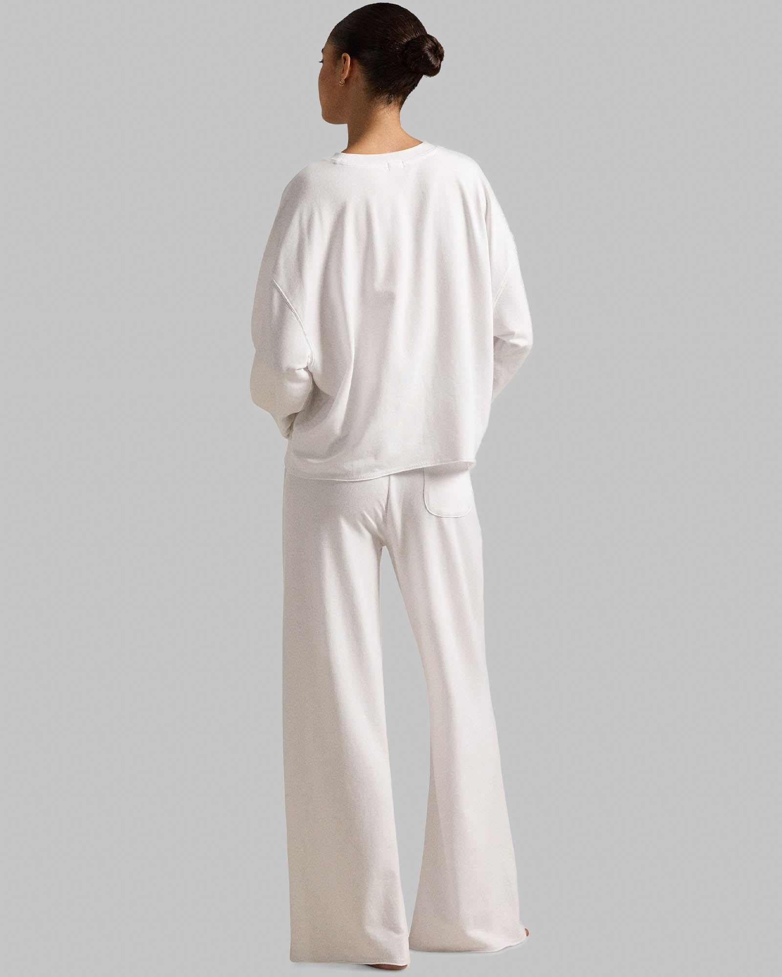 Crew Wide Leg Pant Set