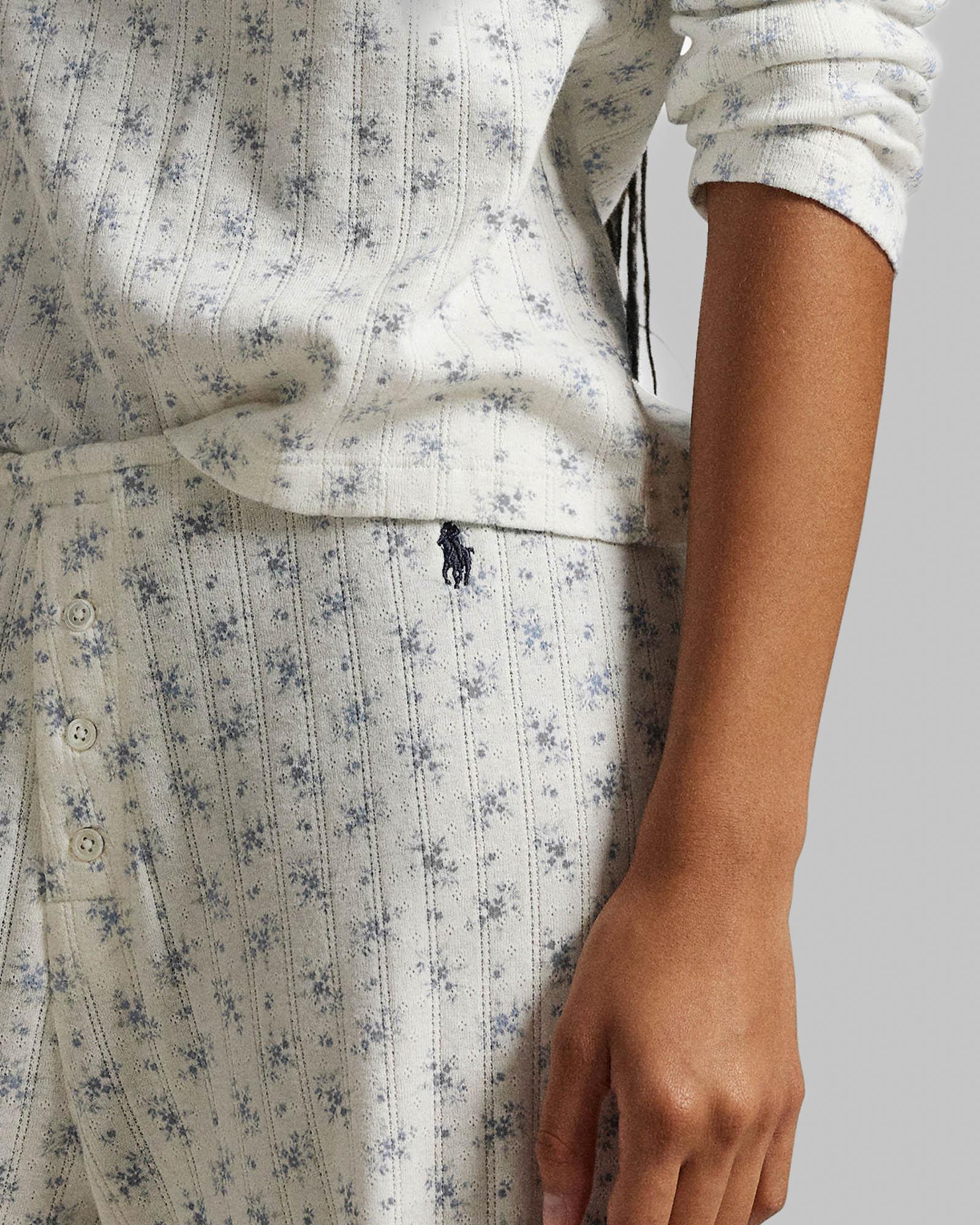 Henley Wide Leg Sleep Set