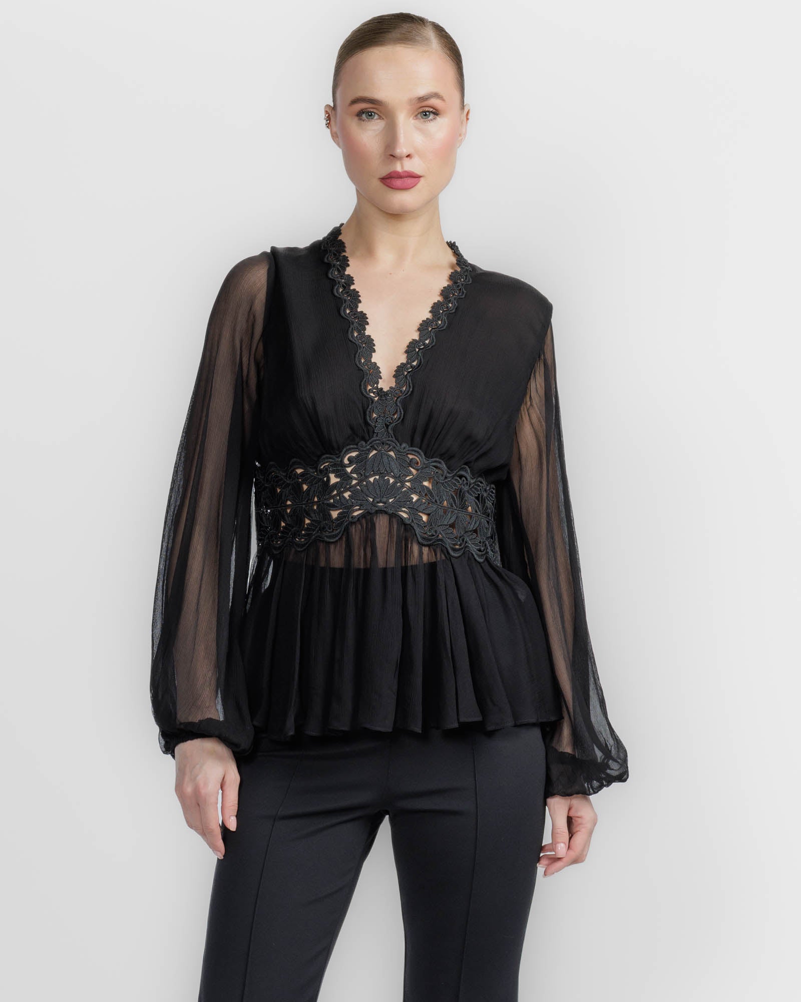 Luna Peplum Top