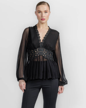Luna Peplum Top