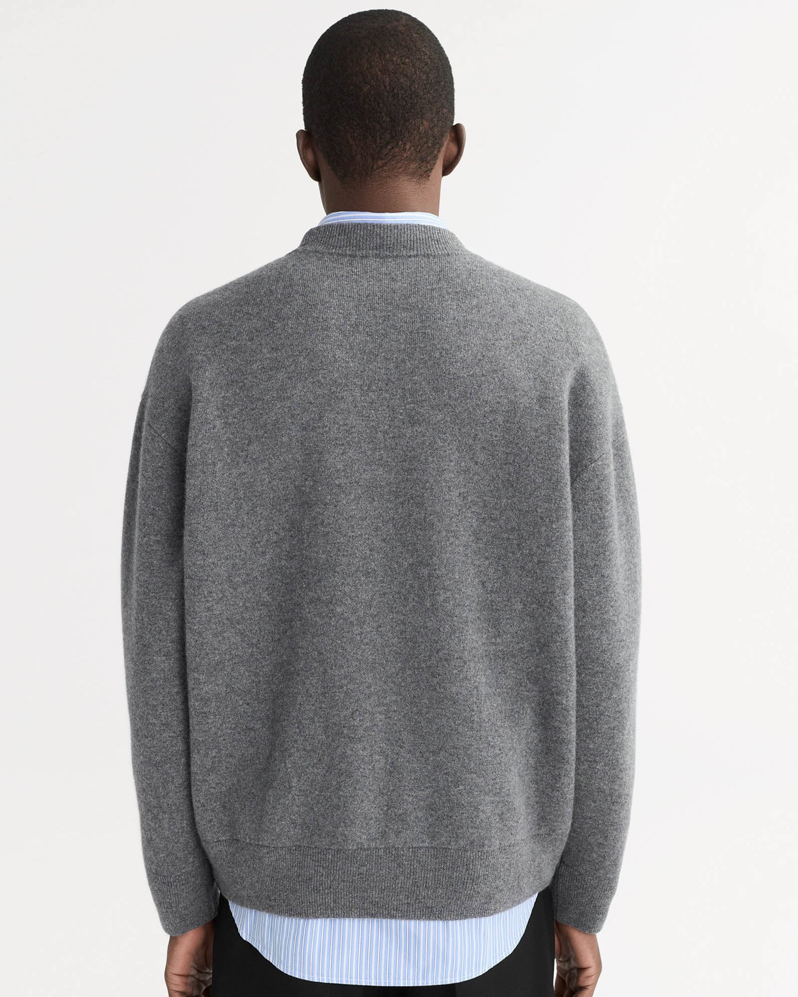 Double Faced Crew Neck Sweater