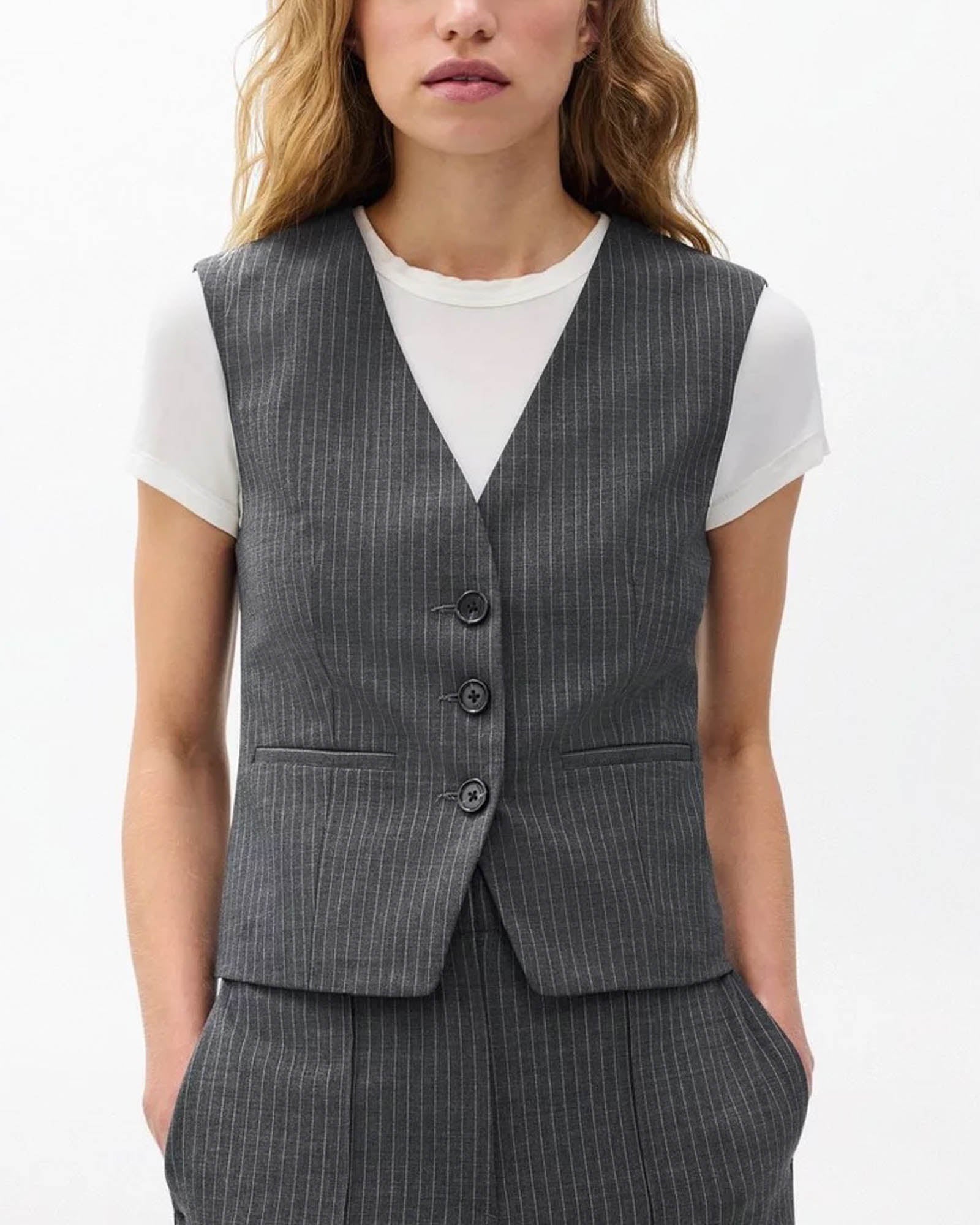 Ensemble blazer rayé Jennifer