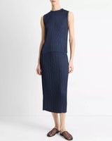 Pleated Crew Top