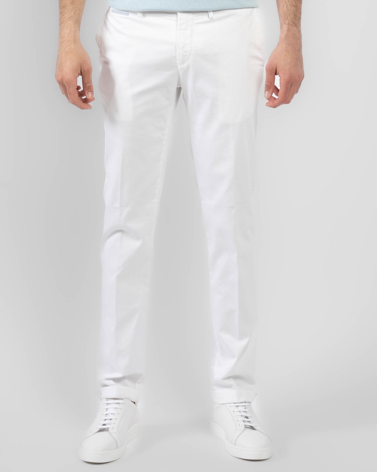 Ribbon Trim Chino Pants