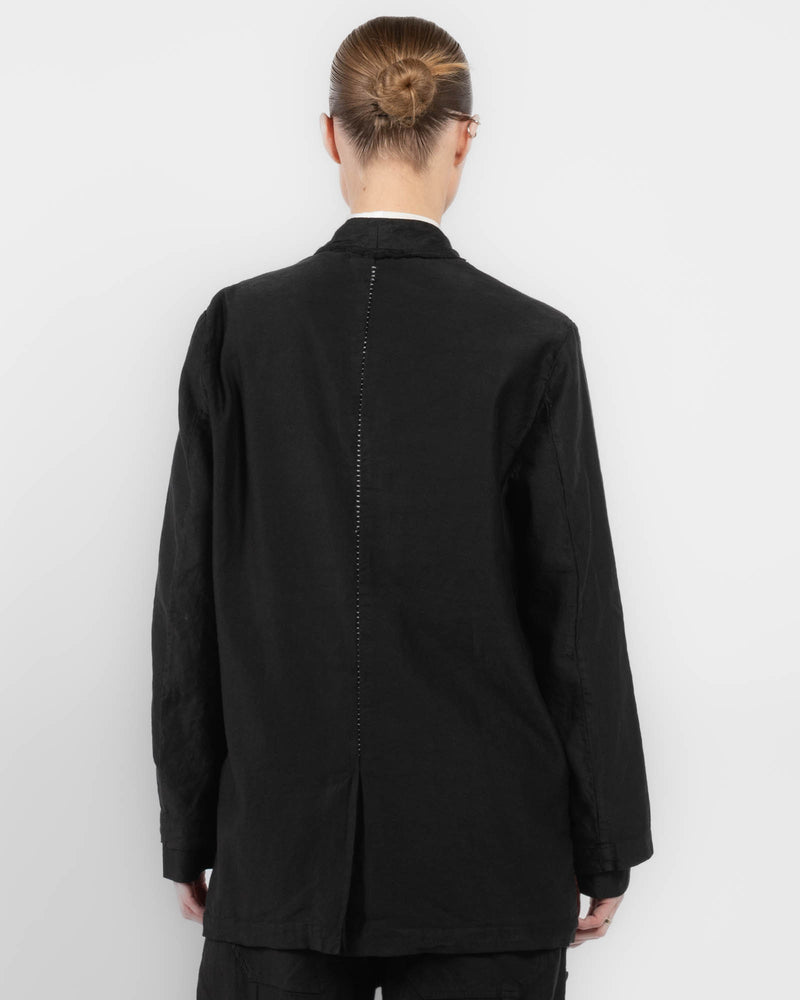 Mixed Double-Breasted Jacket