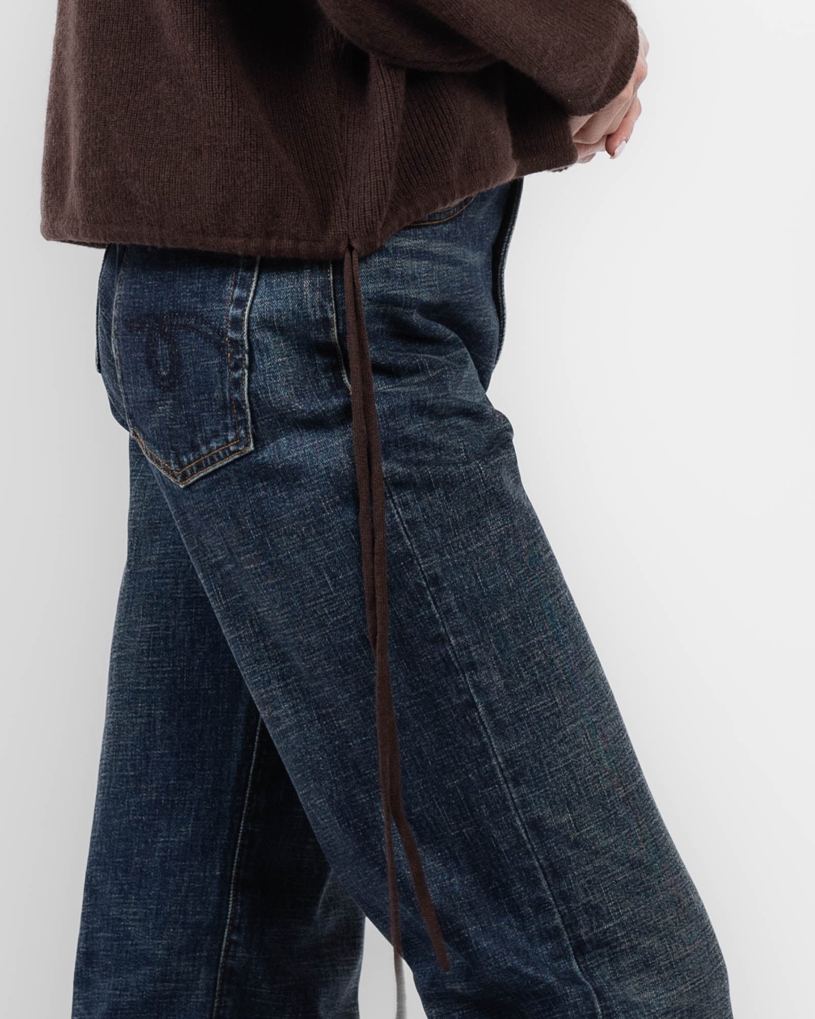 Open Shoulder Knit Sweater