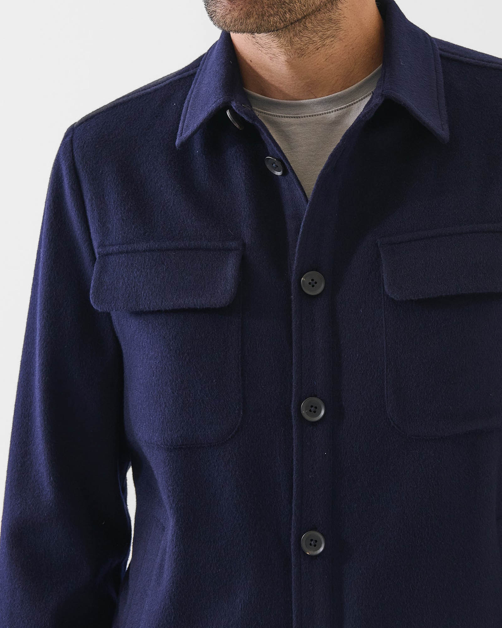 Veste utilitaire en laine