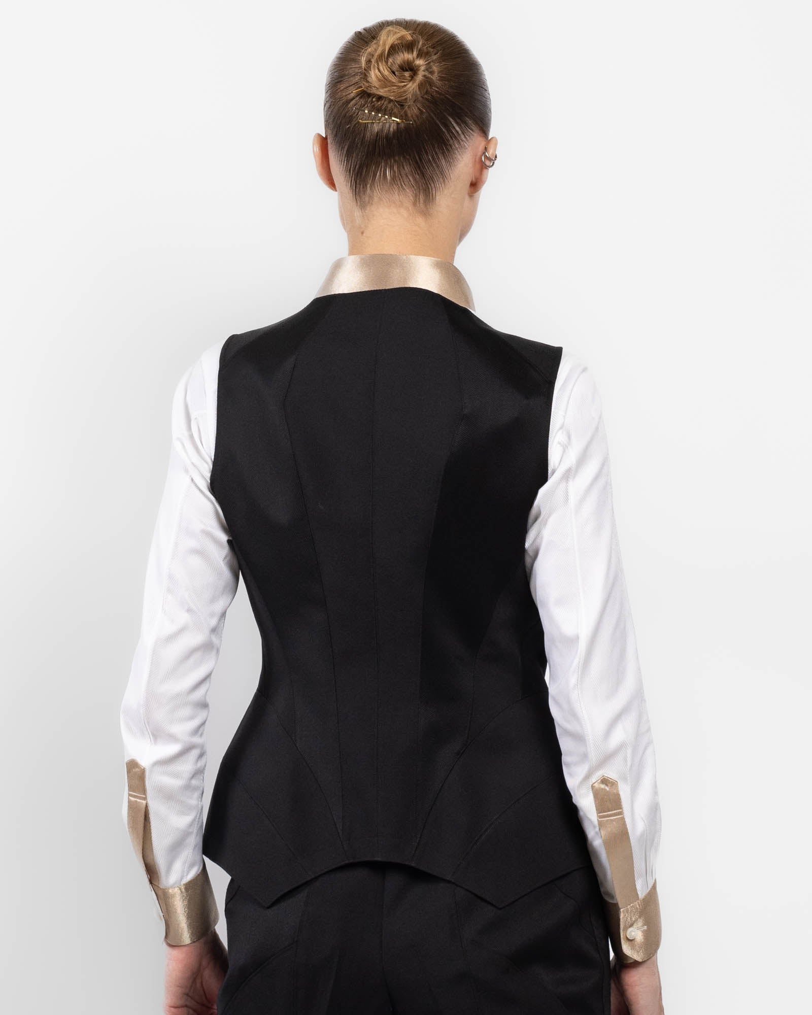 Gilet à coupe horizontale