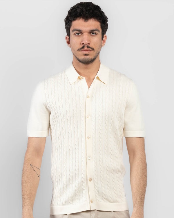 Cable Knit T-Shirt