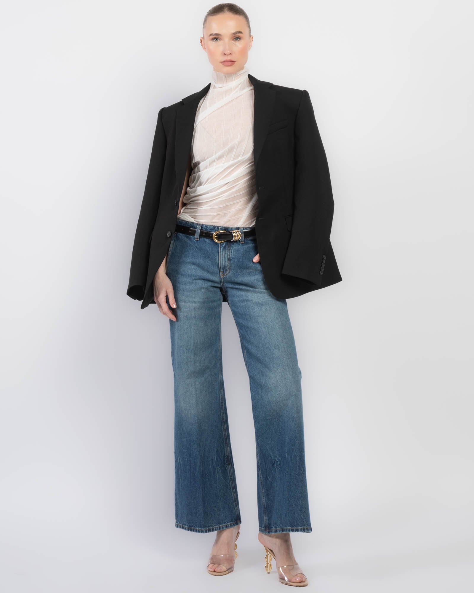 Draped Sleeveless Top