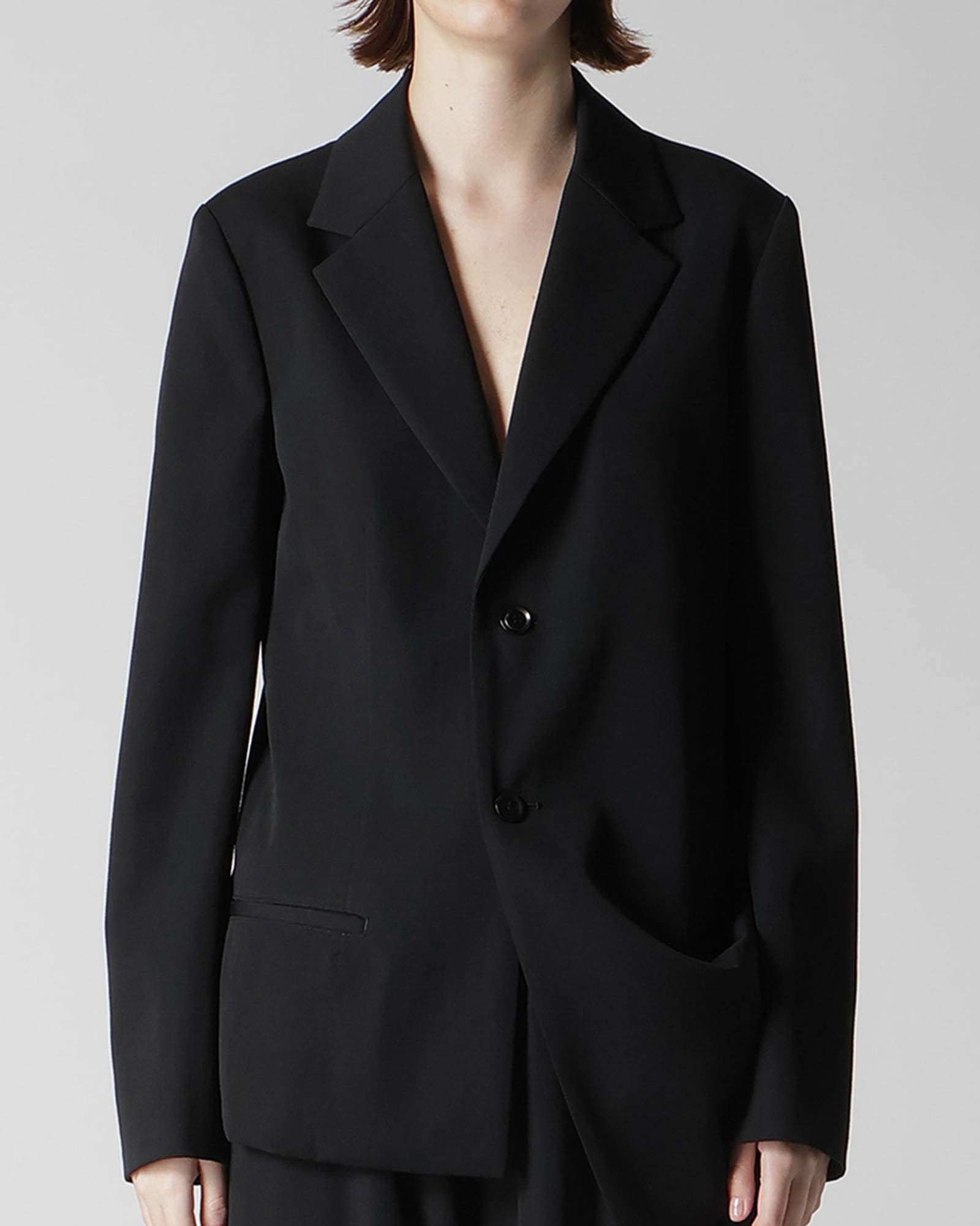 O Left Side Dropped Jacket