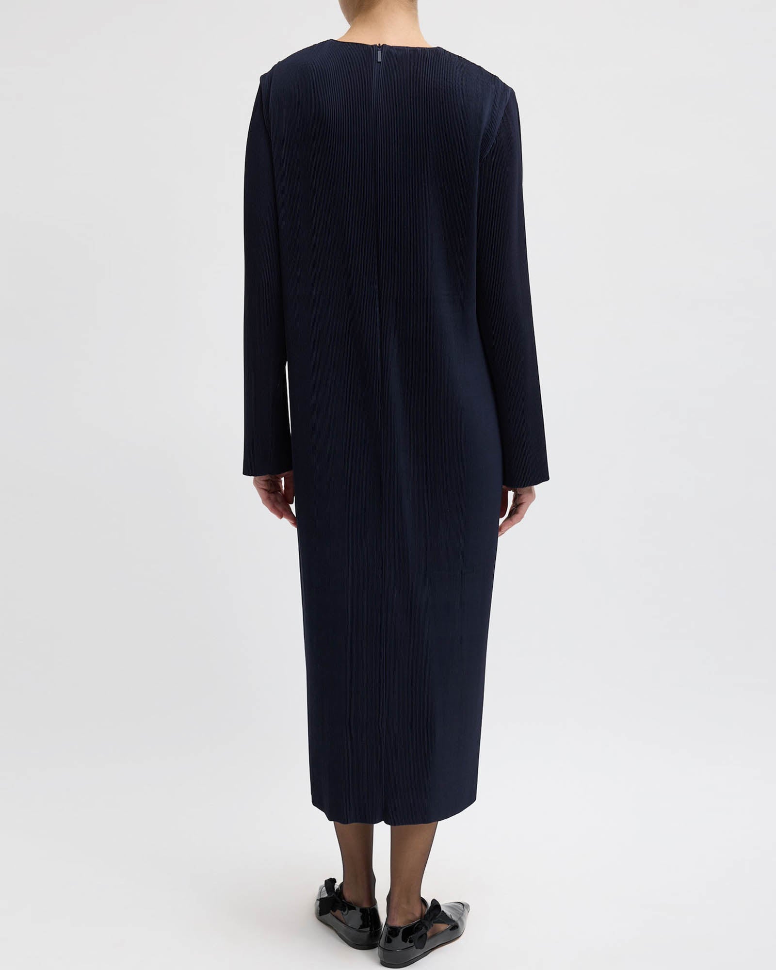TIBI Plisse Midi Dress