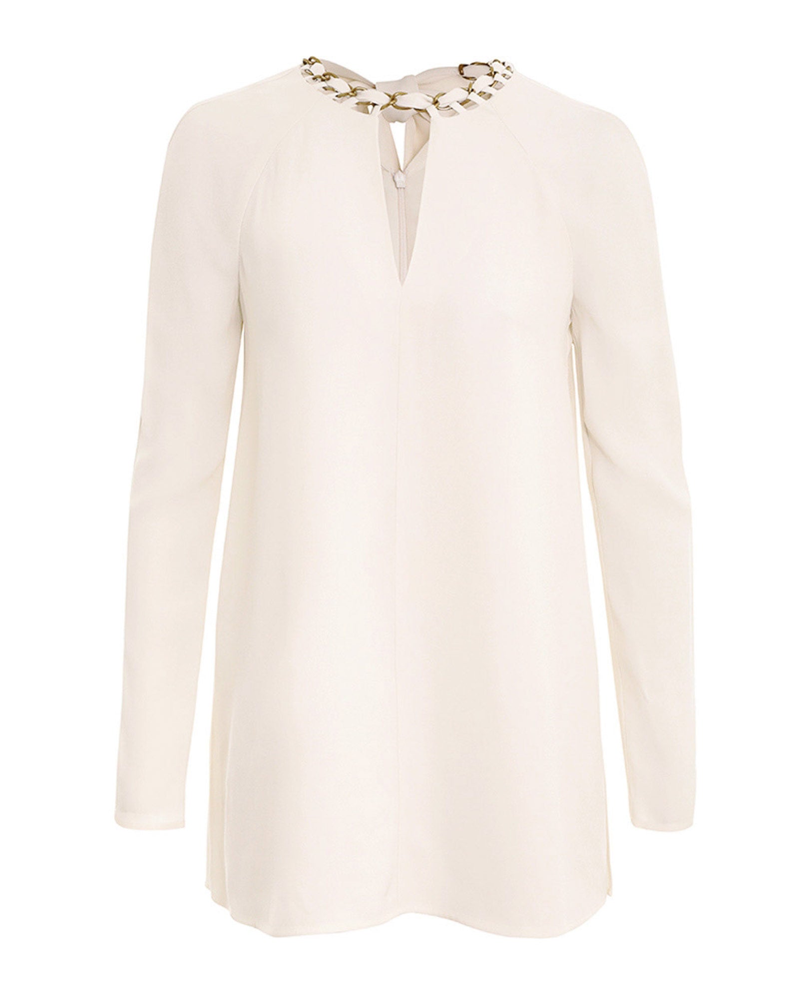 Tシャツ・カットソー ZIMMERMANN Women Tunic Tops 4556TSS253CREAM PALM Beige ZIMMERMANN Chain Embellished Tunic Top | TNT - The New Trend
