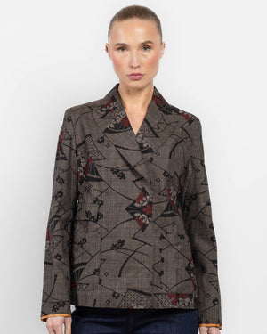 Veste croisée avec ceinture