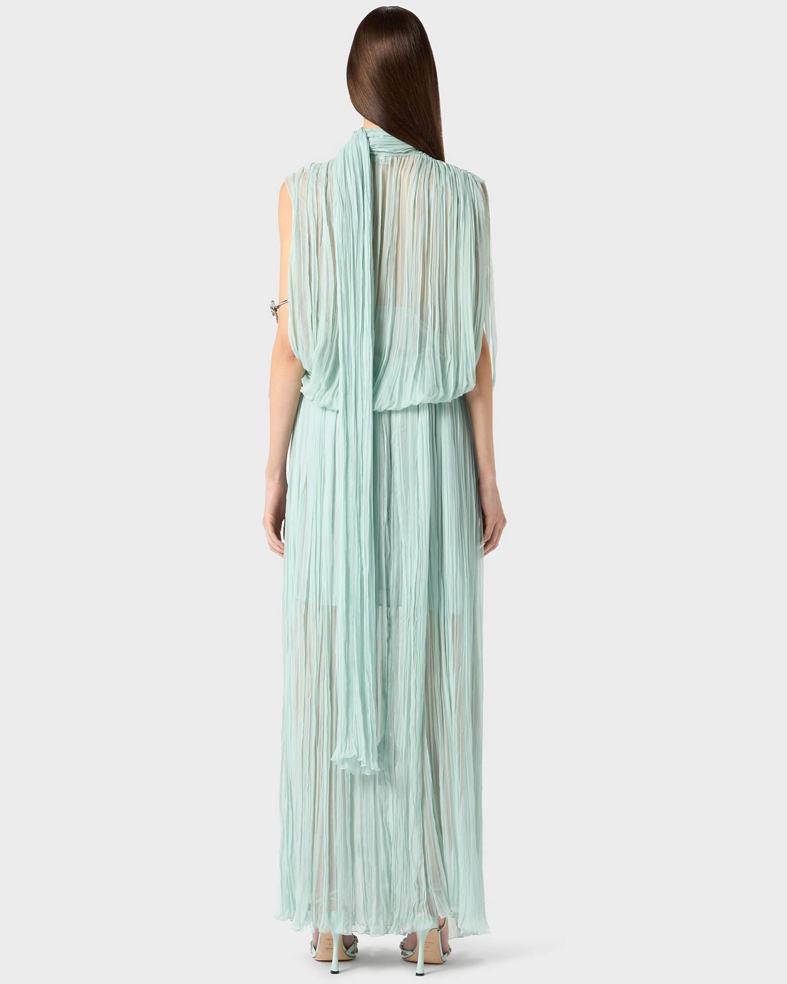 Chiffon Plissé Dress