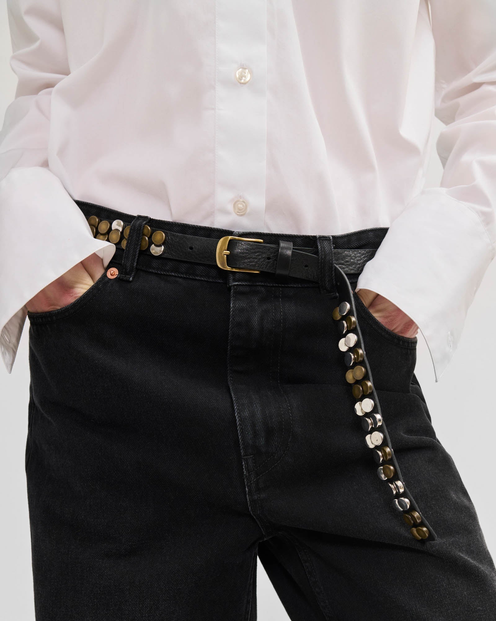 Studded Leather Belt