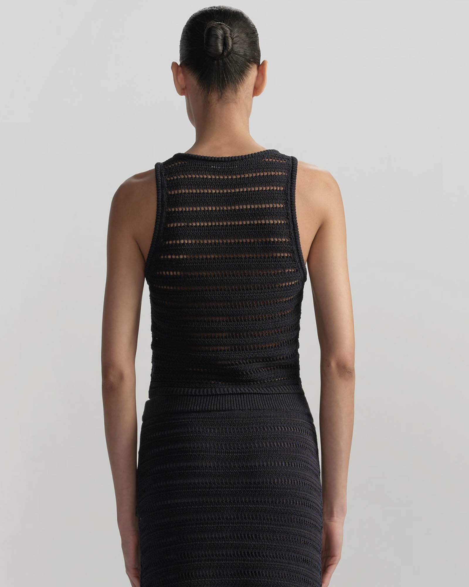 Lana Crochet Knit Midi Skirt