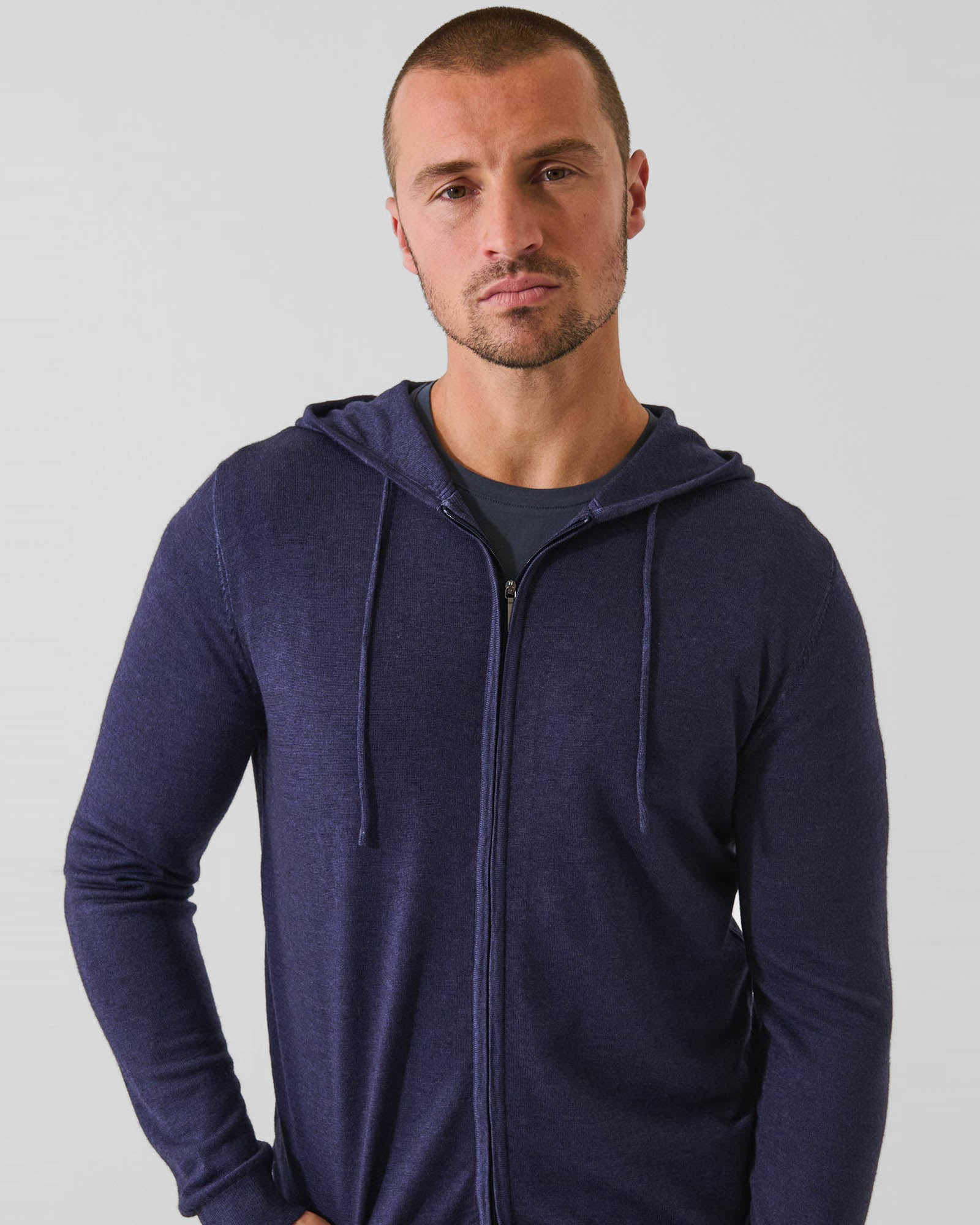 Sweat à capuche zippé vintage