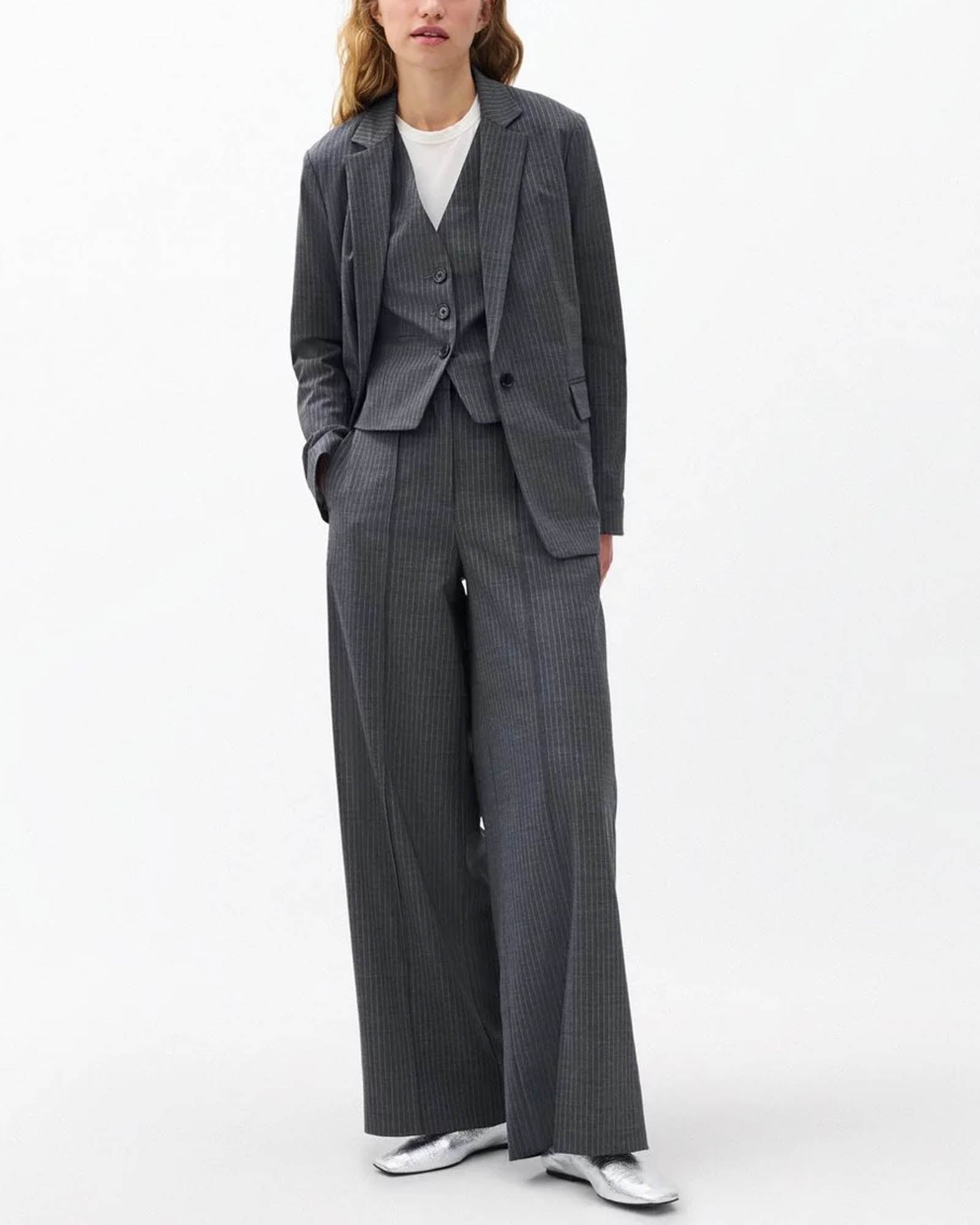 Ensemble blazer rayé Jennifer