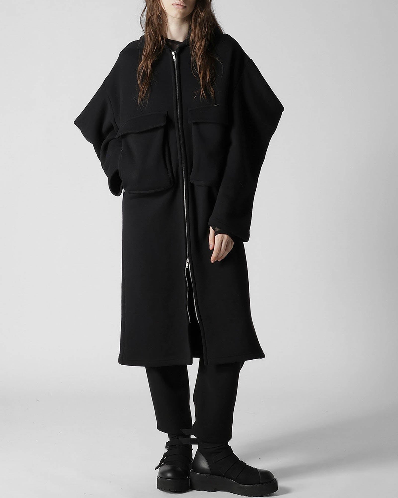 Sleeve Puff Long Jacket